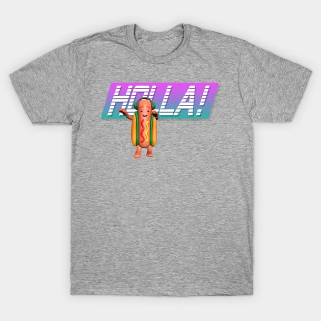 Holla! Dancing Snapchat hotdog T-Shirt by DylanJaimz